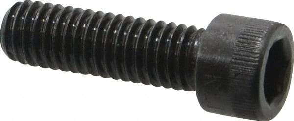 Made in USA - 3/8-16 UNC Hex Socket Drive, Socket Cap Screw - Alloy Steel, Black Oxide Finish, Fully Threaded, 1-1/4" Length Under Head - Americas Industrial Supply