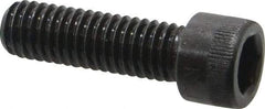 Made in USA - 3/8-16 UNC Hex Socket Drive, Socket Cap Screw - Alloy Steel, Black Oxide Finish, Fully Threaded, 1-1/4" Length Under Head - Americas Industrial Supply
