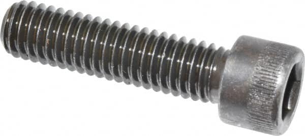 Made in USA - 3/8-16 UNC Hex Socket Drive, Socket Cap Screw - Alloy Steel, Black Oxide Finish, Fully Threaded, 1-1/2" Length Under Head - Americas Industrial Supply
