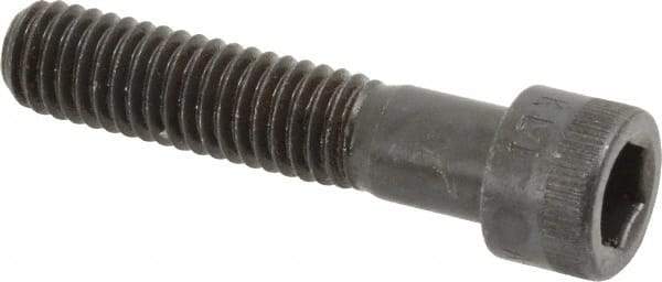 Made in USA - 3/8-16 UNC Hex Socket Drive, Socket Cap Screw - Alloy Steel, Black Oxide Finish, Partially Threaded, 1-3/4" Length Under Head - Americas Industrial Supply
