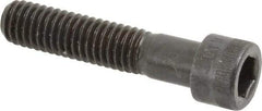 Made in USA - 3/8-16 UNC Hex Socket Drive, Socket Cap Screw - Alloy Steel, Black Oxide Finish, Partially Threaded, 1-3/4" Length Under Head - Americas Industrial Supply
