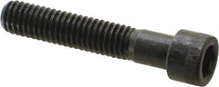 Made in USA - 3/8-16 UNC Hex Socket Drive, Socket Cap Screw - Alloy Steel, Black Oxide Finish, Partially Threaded, 2" Length Under Head - Americas Industrial Supply