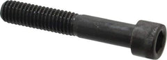 Made in USA - 3/8-16 UNC Hex Socket Drive, Socket Cap Screw - Alloy Steel, Black Oxide Finish, Partially Threaded, 2-1/4" Length Under Head - Americas Industrial Supply