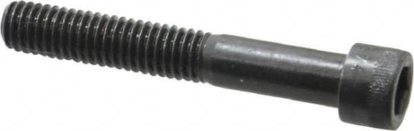 Made in USA - 3/8-16 UNC Hex Socket Drive, Socket Cap Screw - Alloy Steel, Black Oxide Finish, Partially Threaded, 2-1/2" Length Under Head - Americas Industrial Supply