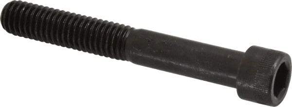 Made in USA - 3/8-16 UNC Hex Socket Drive, Socket Cap Screw - Alloy Steel, Black Oxide Finish, Partially Threaded, 2-3/4" Length Under Head - Americas Industrial Supply