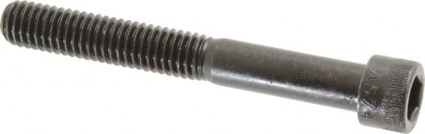 Made in USA - 3/8-16 UNC Hex Socket Drive, Socket Cap Screw - Alloy Steel, Black Oxide Finish, Partially Threaded, 3" Length Under Head - Americas Industrial Supply