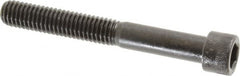 Made in USA - 3/8-16 UNC Hex Socket Drive, Socket Cap Screw - Alloy Steel, Black Oxide Finish, Partially Threaded, 3" Length Under Head - Americas Industrial Supply