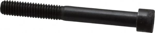 Made in USA - 3/8-16 UNC Hex Socket Drive, Socket Cap Screw - Alloy Steel, Black Oxide Finish, Partially Threaded, 3-1/4" Length Under Head - Americas Industrial Supply