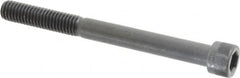 Made in USA - 3/8-16 UNC Hex Socket Drive, Socket Cap Screw - Alloy Steel, Black Oxide Finish, Partially Threaded, 4" Length Under Head - Americas Industrial Supply