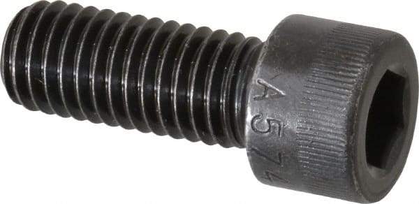 Made in USA - 1/2-13 UNC Hex Socket Drive, Socket Cap Screw - Alloy Steel, Black Oxide Finish, Fully Threaded, 1-1/4" Length Under Head - Americas Industrial Supply