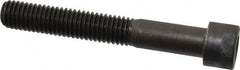 Made in USA - 1/2-13 UNC Hex Socket Drive, Socket Cap Screw - Alloy Steel, Black Oxide Finish, Partially Threaded, 3-1/2" Length Under Head - Americas Industrial Supply