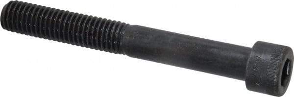 Made in USA - 1/2-13 UNC Hex Socket Drive, Socket Cap Screw - Alloy Steel, Black Oxide Finish, Partially Threaded, 4" Length Under Head - Americas Industrial Supply