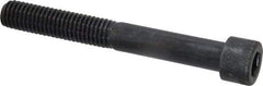 Made in USA - 1/2-13 UNC Hex Socket Drive, Socket Cap Screw - Alloy Steel, Black Oxide Finish, Partially Threaded, 4" Length Under Head - Americas Industrial Supply