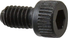Made in USA - #6-40 UNF Hex Socket Drive, Socket Cap Screw - Alloy Steel, Black Oxide Finish, Fully Threaded, 1/4" Length Under Head - Americas Industrial Supply