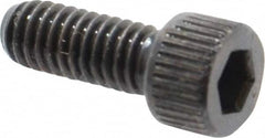 Made in USA - #6-40 UNF Hex Socket Drive, Socket Cap Screw - Alloy Steel, Black Oxide Finish, Fully Threaded, 3/8" Length Under Head - Americas Industrial Supply