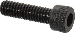 Made in USA - #6-40 UNF Hex Socket Drive, Socket Cap Screw - Alloy Steel, Black Oxide Finish, Fully Threaded, 1/2" Length Under Head - Americas Industrial Supply