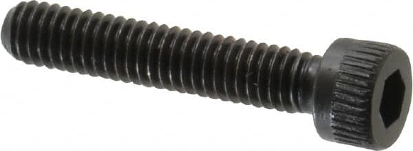 Made in USA - #6-40 UNF Hex Socket Drive, Socket Cap Screw - Alloy Steel, Black Oxide Finish, Fully Threaded, 3/4" Length Under Head - Americas Industrial Supply