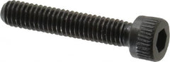 Made in USA - #6-40 UNF Hex Socket Drive, Socket Cap Screw - Alloy Steel, Black Oxide Finish, Fully Threaded, 3/4" Length Under Head - Americas Industrial Supply