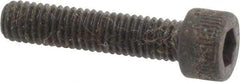 Made in USA - #10-32 UNF Hex Socket Drive, Socket Cap Screw - Alloy Steel, Black Oxide Finish, Fully Threaded, 7/8" Length Under Head - Americas Industrial Supply