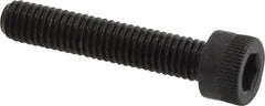 Made in USA - #10-32 UNF Hex Socket Drive, Socket Cap Screw - Alloy Steel, Black Oxide Finish, Fully Threaded, 1" Length Under Head - Americas Industrial Supply
