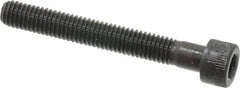Made in USA - #10-32 UNF Hex Socket Drive, Socket Cap Screw - Alloy Steel, Black Oxide Finish, Partially Threaded, 1-1/2" Length Under Head - Americas Industrial Supply