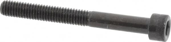 Made in USA - #10-32 UNF Hex Socket Drive, Socket Cap Screw - Alloy Steel, Black Oxide Finish, Partially Threaded, 1-3/4" Length Under Head - Americas Industrial Supply