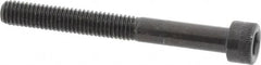 Made in USA - #10-32 UNF Hex Socket Drive, Socket Cap Screw - Alloy Steel, Black Oxide Finish, Partially Threaded, 1-3/4" Length Under Head - Americas Industrial Supply