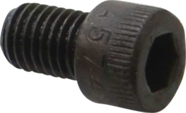 Made in USA - 1/4-28 UNF Hex Socket Drive, Socket Cap Screw - Alloy Steel, Black Oxide Finish, Fully Threaded, 3/8" Length Under Head - Americas Industrial Supply