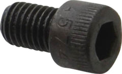 Made in USA - 1/4-28 UNF Hex Socket Drive, Socket Cap Screw - Alloy Steel, Black Oxide Finish, Fully Threaded, 3/8" Length Under Head - Americas Industrial Supply