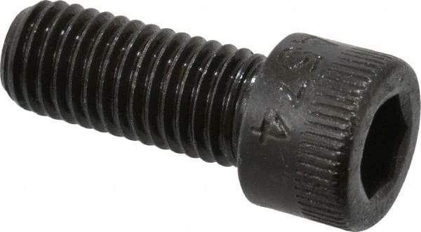Made in USA - 1/4-28 UNF Hex Socket Drive, Socket Cap Screw - Alloy Steel, Black Oxide Finish, Fully Threaded, 5/8" Length Under Head - Americas Industrial Supply