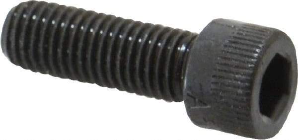 Made in USA - 1/4-28 UNF Hex Socket Drive, Socket Cap Screw - Alloy Steel, Black Oxide Finish, Fully Threaded, 3/4" Length Under Head - Americas Industrial Supply