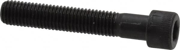 Made in USA - 1/4-28 UNF Hex Socket Drive, Socket Cap Screw - Alloy Steel, Black Oxide Finish, Partially Threaded, 1-1/2" Length Under Head - Americas Industrial Supply