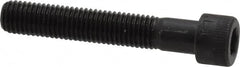 Made in USA - 1/4-28 UNF Hex Socket Drive, Socket Cap Screw - Alloy Steel, Black Oxide Finish, Partially Threaded, 1-1/2" Length Under Head - Americas Industrial Supply