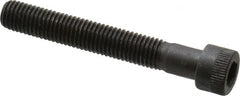 Made in USA - 1/4-28 UNF Hex Socket Drive, Socket Cap Screw - Alloy Steel, Black Oxide Finish, Partially Threaded, 1-3/4" Length Under Head - Americas Industrial Supply