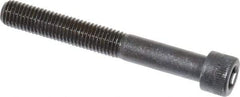 Made in USA - 1/4-28 UNF Hex Socket Drive, Socket Cap Screw - Alloy Steel, Black Oxide Finish, Partially Threaded, 2" Length Under Head - Americas Industrial Supply