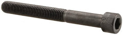Made in USA - 1/4-28 UNF Hex Socket Drive, Socket Cap Screw - Alloy Steel, Black Oxide Finish, Partially Threaded, 2-1/4" Length Under Head - Americas Industrial Supply