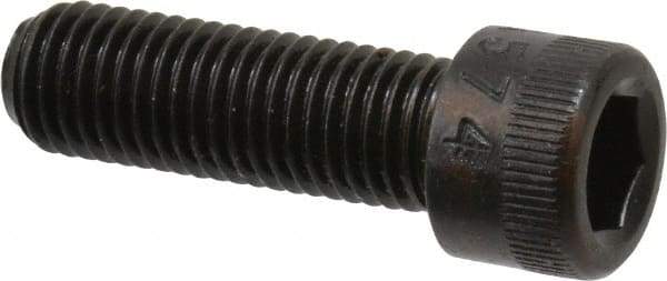 Made in USA - 5/16-24 UNF Hex Socket Drive, Socket Cap Screw - Alloy Steel, Black Oxide Finish, Fully Threaded, 1" Length Under Head - Americas Industrial Supply