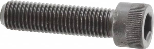 Made in USA - 5/16-24 UNF Hex Socket Drive, Socket Cap Screw - Alloy Steel, Black Oxide Finish, Fully Threaded, 1-1/4" Length Under Head - Americas Industrial Supply