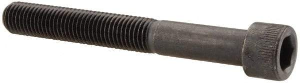 Made in USA - 5/16-24 UNF Hex Socket Drive, Socket Cap Screw - Alloy Steel, Black Oxide Finish, Partially Threaded, 2-1/2" Length Under Head - Americas Industrial Supply