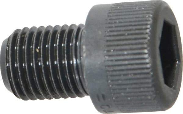 Made in USA - 3/8-24 UNF Hex Socket Drive, Socket Cap Screw - Alloy Steel, Black Oxide Finish, Fully Threaded, 1/2" Length Under Head - Americas Industrial Supply