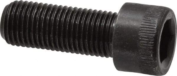 Made in USA - 3/8-24 UNF Hex Socket Drive, Socket Cap Screw - Alloy Steel, Black Oxide Finish, Fully Threaded, 1" Length Under Head - Americas Industrial Supply
