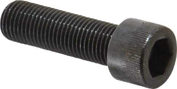 Made in USA - 3/8-24 UNF Hex Socket Drive, Socket Cap Screw - Alloy Steel, Black Oxide Finish, Fully Threaded, 1-1/4" Length Under Head - Americas Industrial Supply