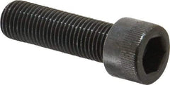 Made in USA - 3/8-24 UNF Hex Socket Drive, Socket Cap Screw - Alloy Steel, Black Oxide Finish, Fully Threaded, 1-1/4" Length Under Head - Americas Industrial Supply