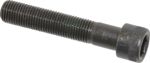 Made in USA - 3/8-24 UNF Hex Socket Drive, Socket Cap Screw - Alloy Steel, Black Oxide Finish, Partially Threaded, 2" Length Under Head - Americas Industrial Supply