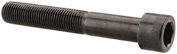 Made in USA - 3/8-24 UNF Hex Socket Drive, Socket Cap Screw - Alloy Steel, Black Oxide Finish, Partially Threaded, 2-1/2" Length Under Head - Americas Industrial Supply