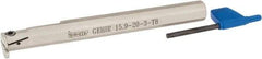 Iscar - GEHI, Right Hand, 0.095 to 1/8" Groove Width, Indexable Grooving Tool Holder - GEMI.., GEPI.. Insert Compatibility, 6" OAL, Through Coolant - Americas Industrial Supply