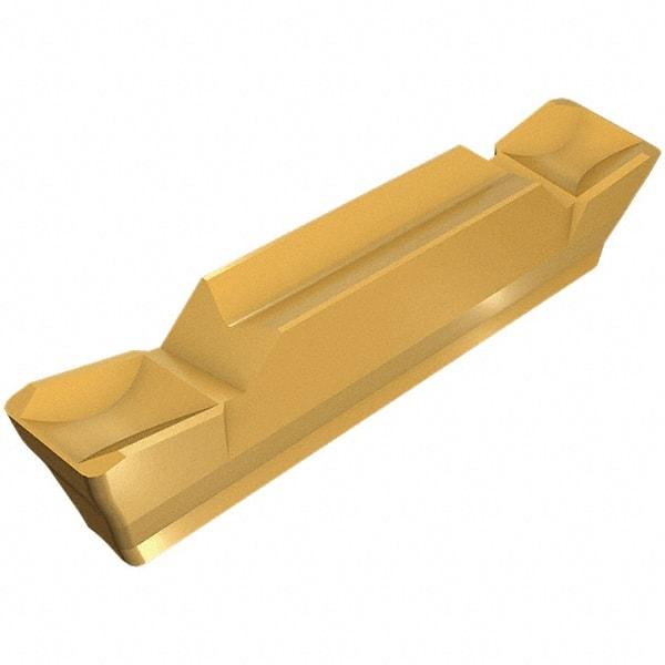 Iscar - HGN3003 C IC830 Grade, 0.118" Cutting Width, Carbide Cutoff Insert - Neutral Lead Angle, 0.012" Cnr Rad, TiAlN Coated, Double End - Americas Industrial Supply