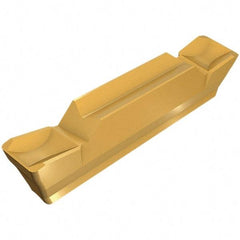 Iscar - HGN3003 C IC830 Grade, 0.118" Cutting Width, Carbide Cutoff Insert - Neutral Lead Angle, 0.012" Cnr Rad, TiAlN Coated, Double End - Americas Industrial Supply
