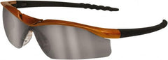 MCR Safety - Indoor/Outdoor Clear Mirror Lenses, Framed Safety Glasses - Anti-Fog, Scratch Resistant, Size Universal, Wrap Around - Americas Industrial Supply