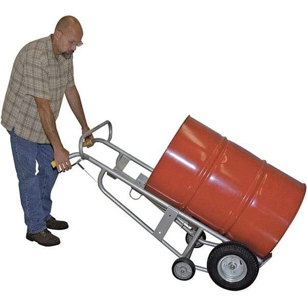 Wesco Industrial Products - 1,000 Lb Load Capacity, 30 & 55 Gal Pail Tipper - 25-7/8" Wide x 60" High, 4 Aluminum Wheels - Americas Industrial Supply